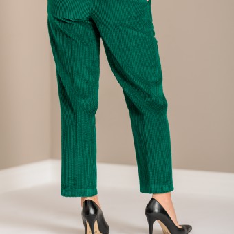 Pantaloni Din Reiat Verde