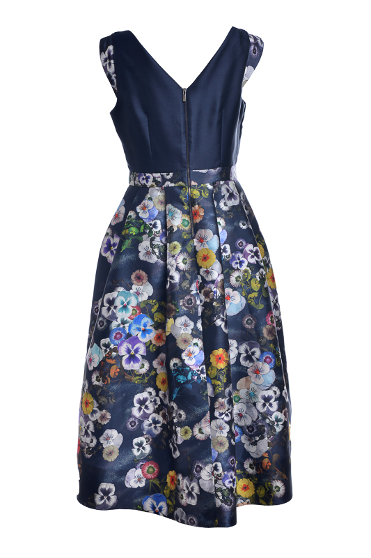 Rochie dama eleganta bleumarin Giorgal Corriente